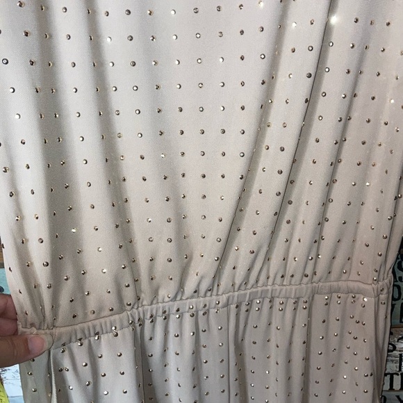 Trina Turk Gold Studded Elastic Waist Jumpsuit 8 - Picture 13 of 15